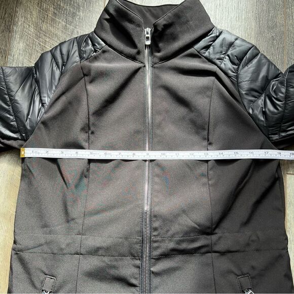 Calvin Klein Performance Soft Shell Quilted Jacket Rain Repellent Classic Black - Picture 6 of 14